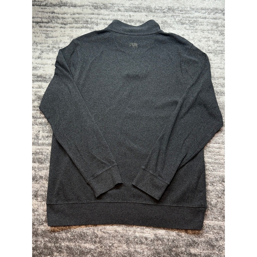 The Normal Brand Pullover Mens L Gray Quarter Zip Mock Neck Sweatshirt - Picture 3 of 9
